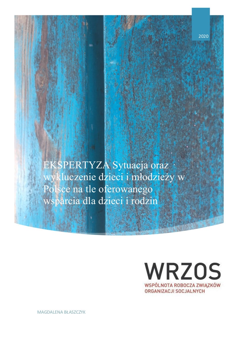 Ekspertyza „Sytuacja oraz wykluczenie dzieci i młodzieży w Polsce na tle oferowanego wsparcia dla dzieci i rodzin”